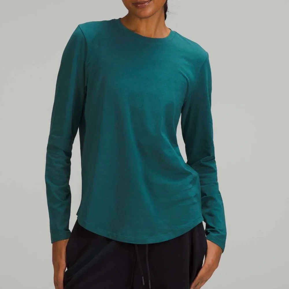 Lululemon Love Long Sleeve Shirt Jasper Green 18 - Picture 1 of 8
